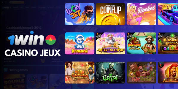 Le site de 1win jeux de hasard propose plus de 12 000 jeux dans 20 catégories