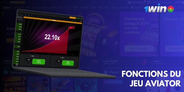 Fonctions du jeu Aviator dans 1win