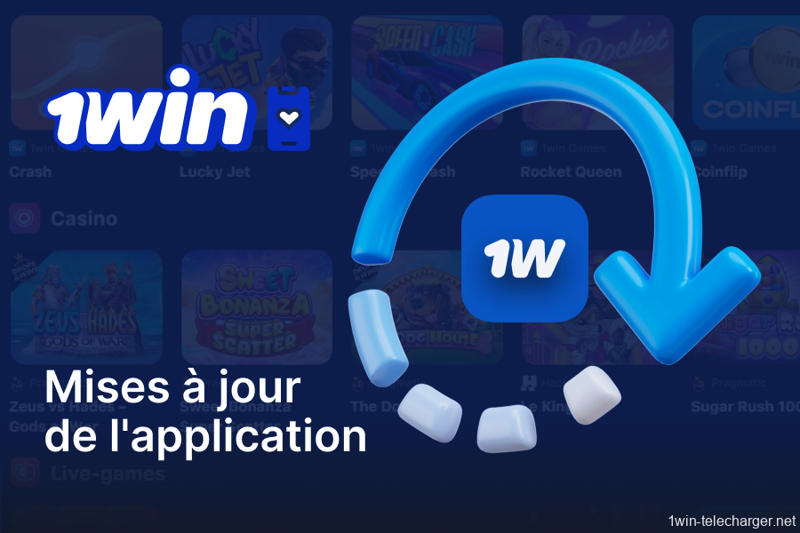 Quel est le processus de mise à jour de l'application 1win ?