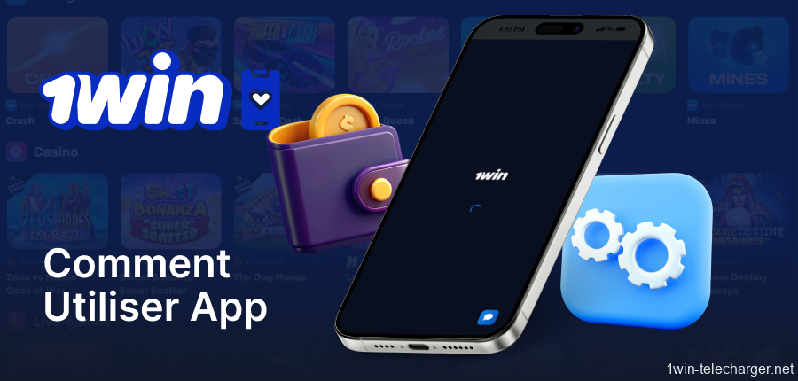 Vous pouvez créer un compte, effectuer un dépôt et commencer à jouer sur l'application 1win
